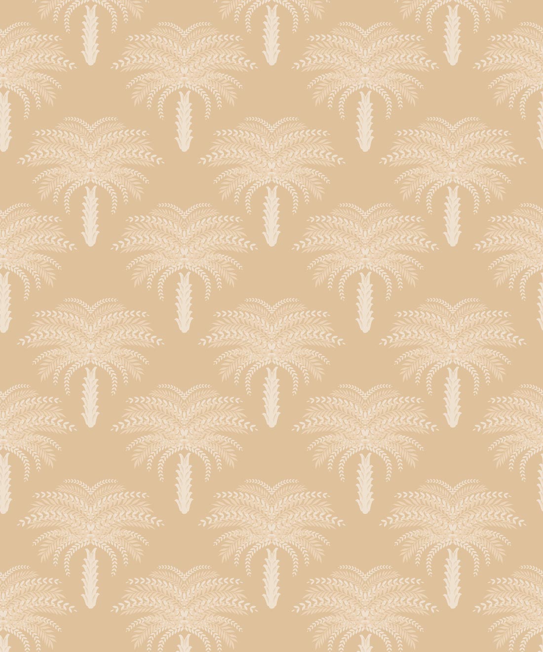 Desert Palm Wallpaper • Maeve Oliver • Honey Peach • Swatch