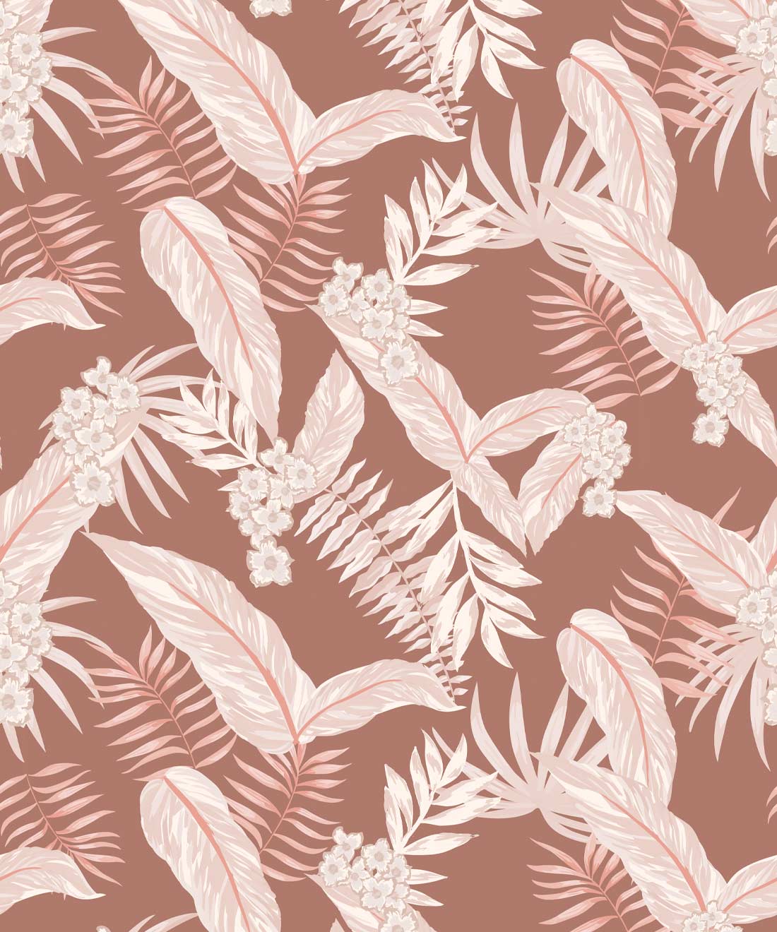 Cooktown Orchids Wallpaper • Maeve Oliver • Ginger Spice • Swatch