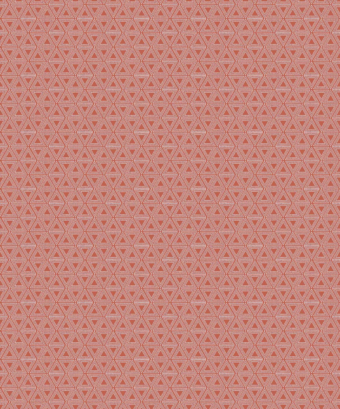 Triangles Wallpaper • Maeve Oliver • Ginger Spice • Swatch