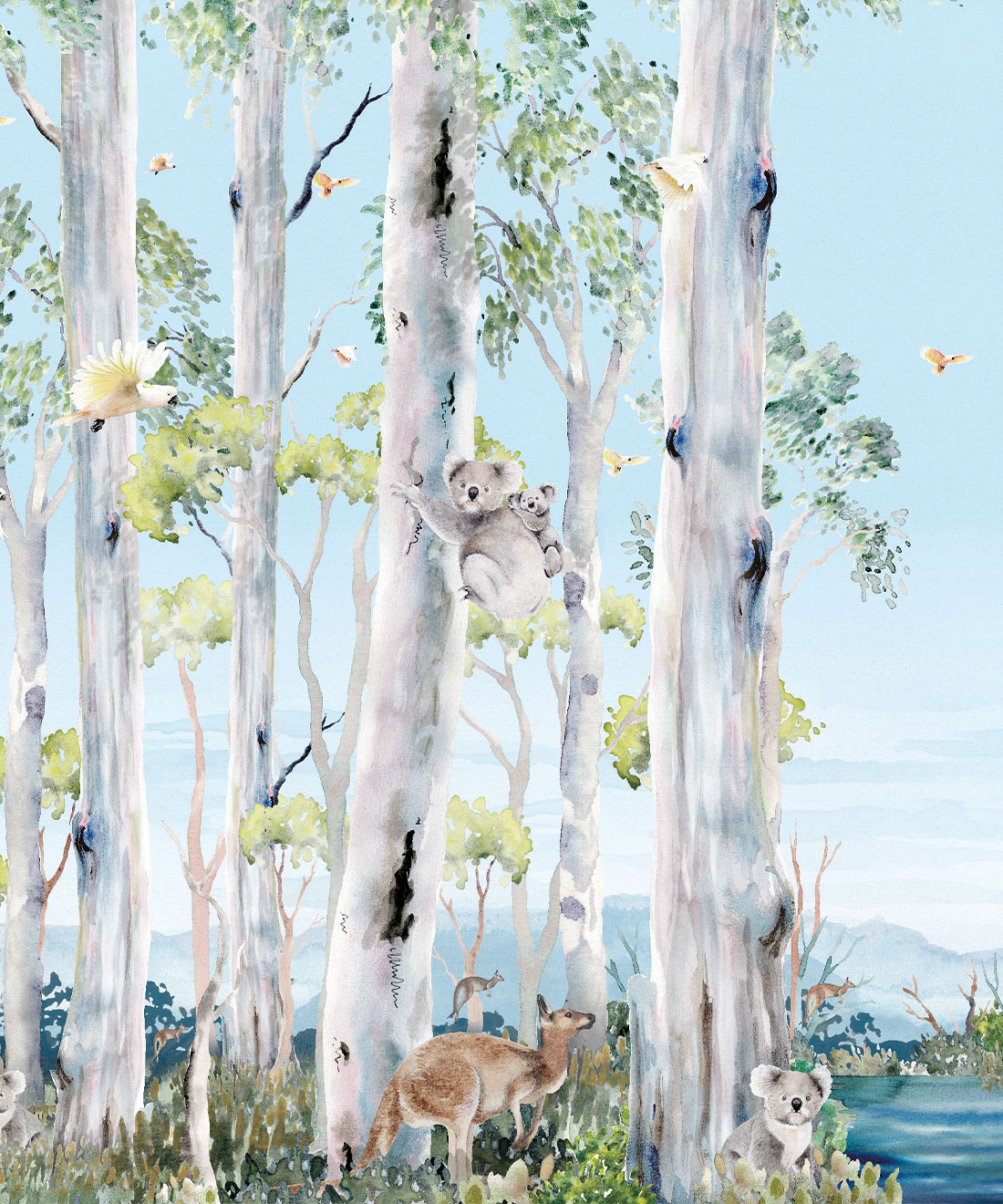 Native Bushlands Mural • Kingdom Home • Original • Swatch