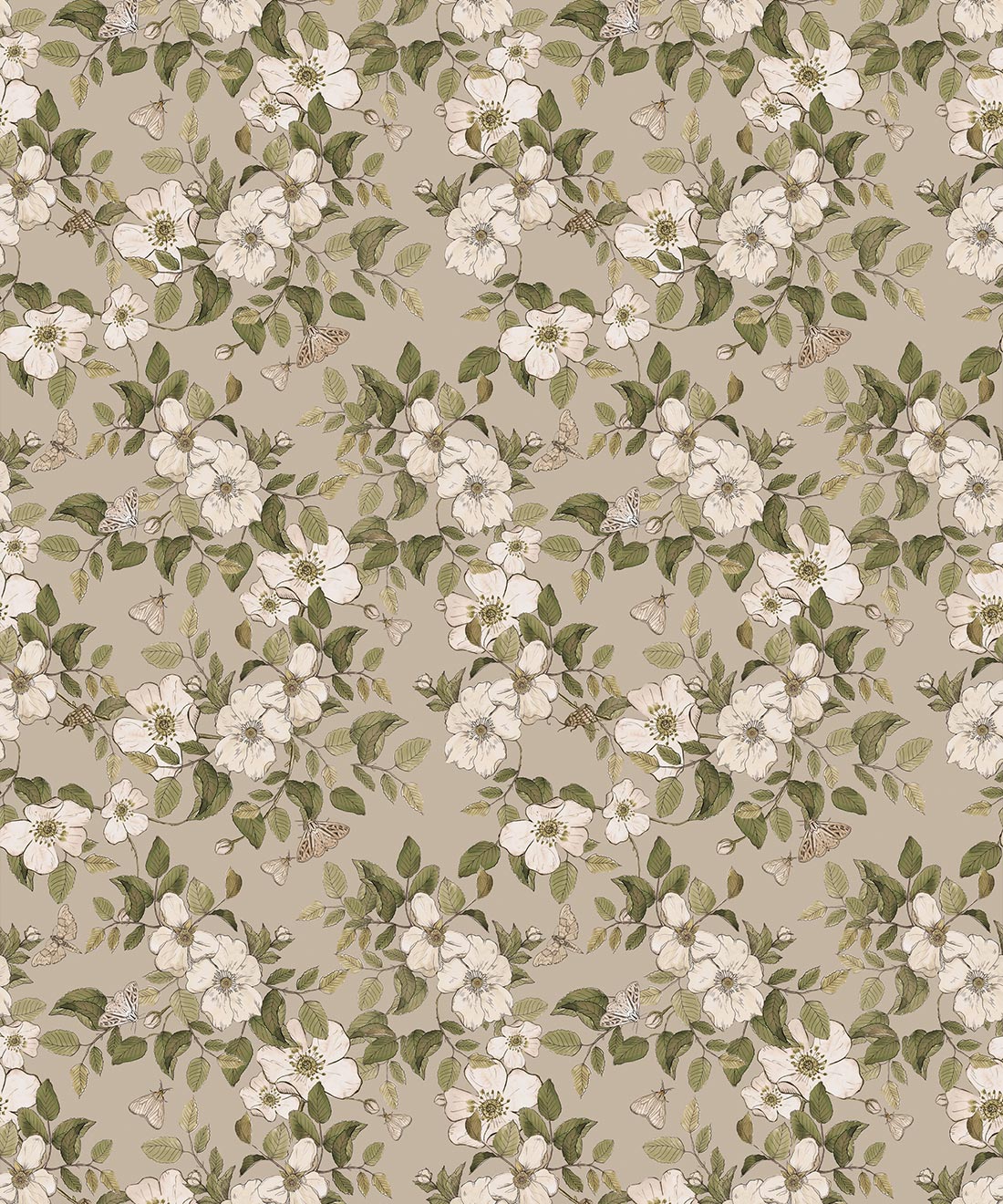 Sweet Briar Wallpaper • Hackney & Co • Linen • Swatch