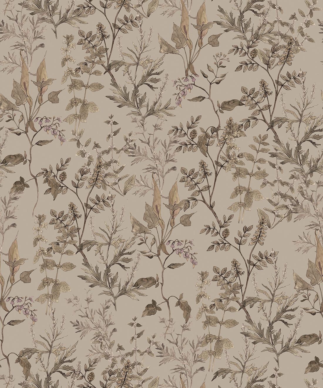 Antique Botanica Wallpaper • Hackney & Co • Linen • Swatch