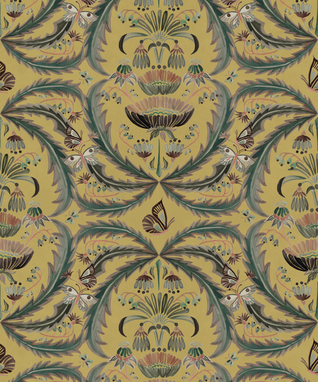 Magical Mariposa Wallpaper • House of Heras • Gold • Swatch