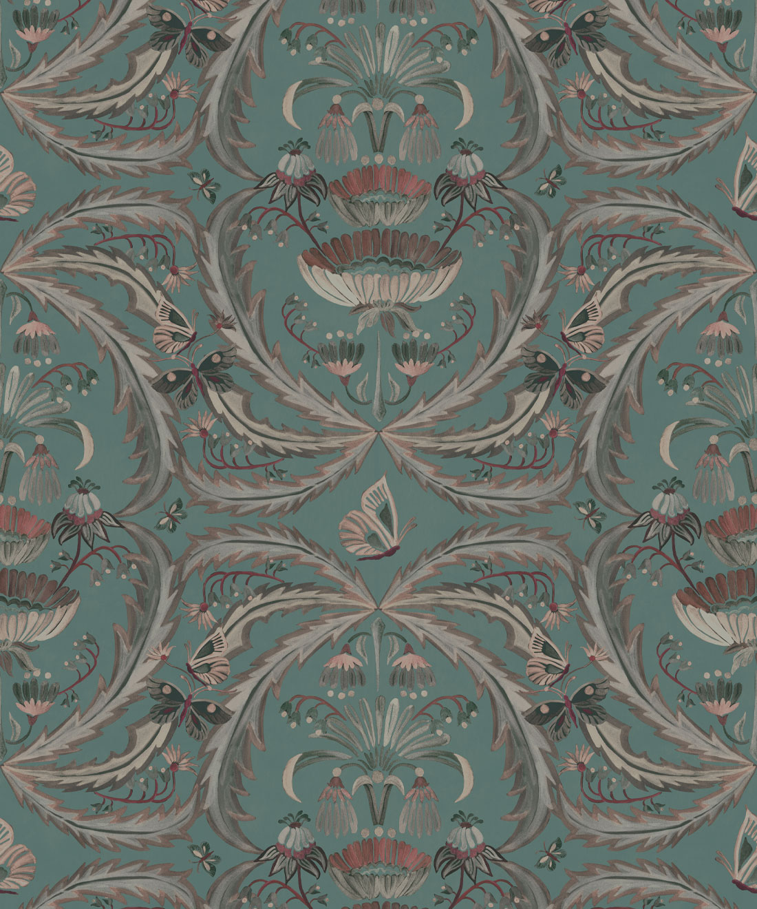 Magical Mariposa Wallpaper • House of Heras • Ocean • Swatch