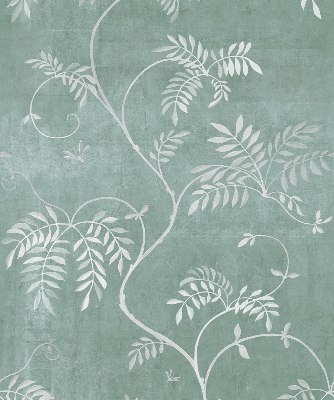 Wisteria Vine Wallpaper • Bethany Linz • Duck Egg • Swatch