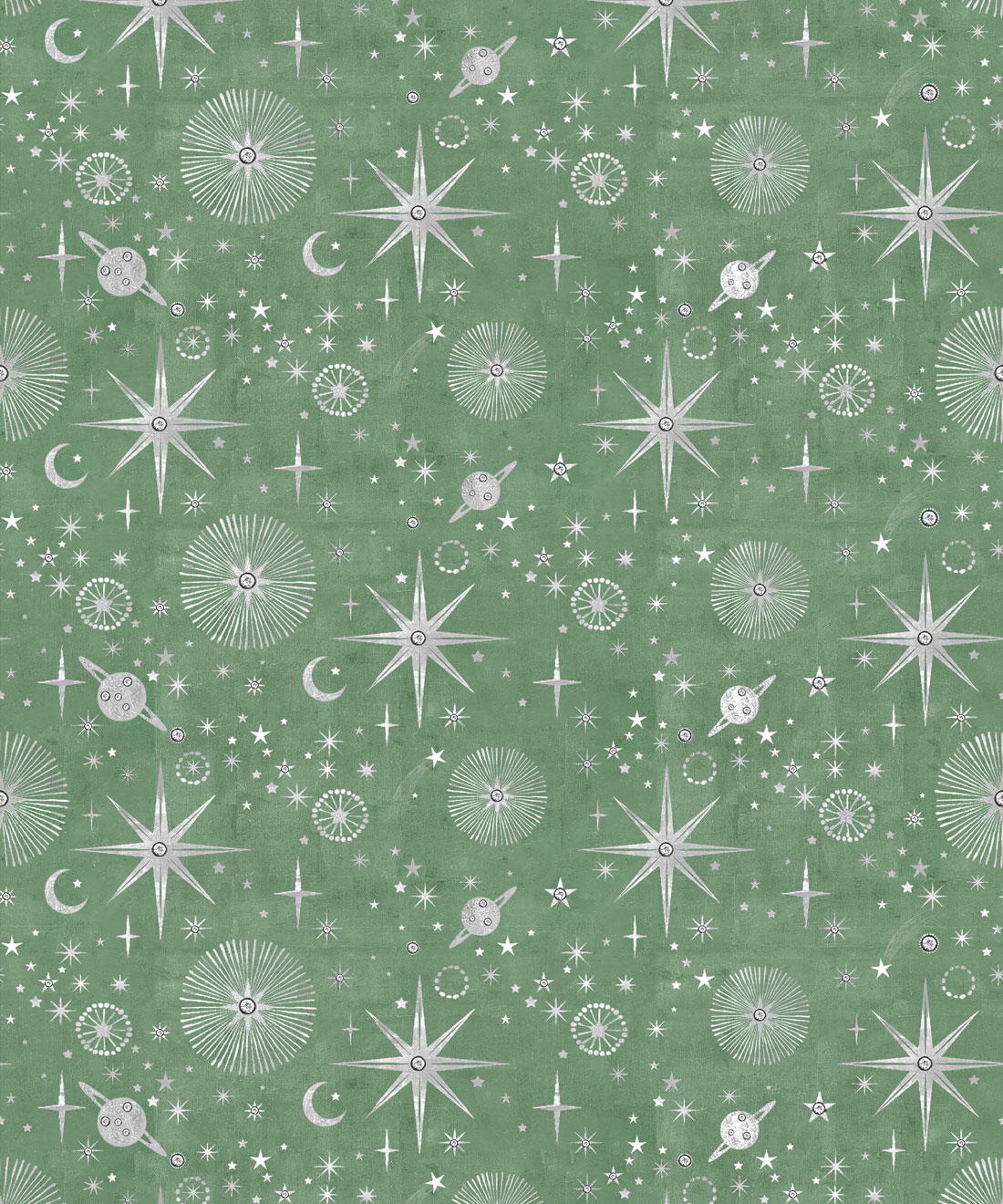 The Milky Way Wallpaper • Bethany Linz • Green • Swatch
