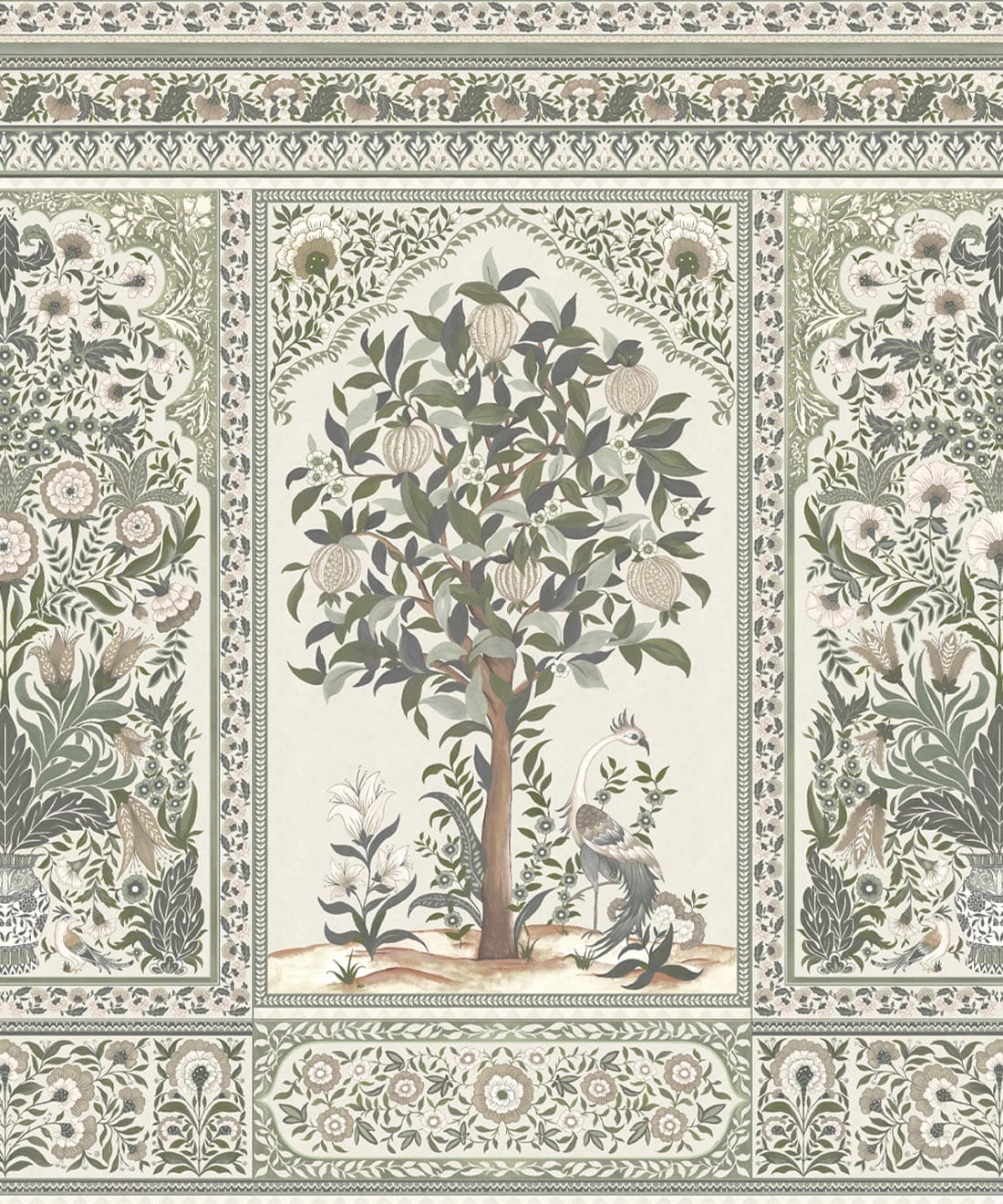 Pavilion Mural • Milton & King Studio • Linen • Swatch