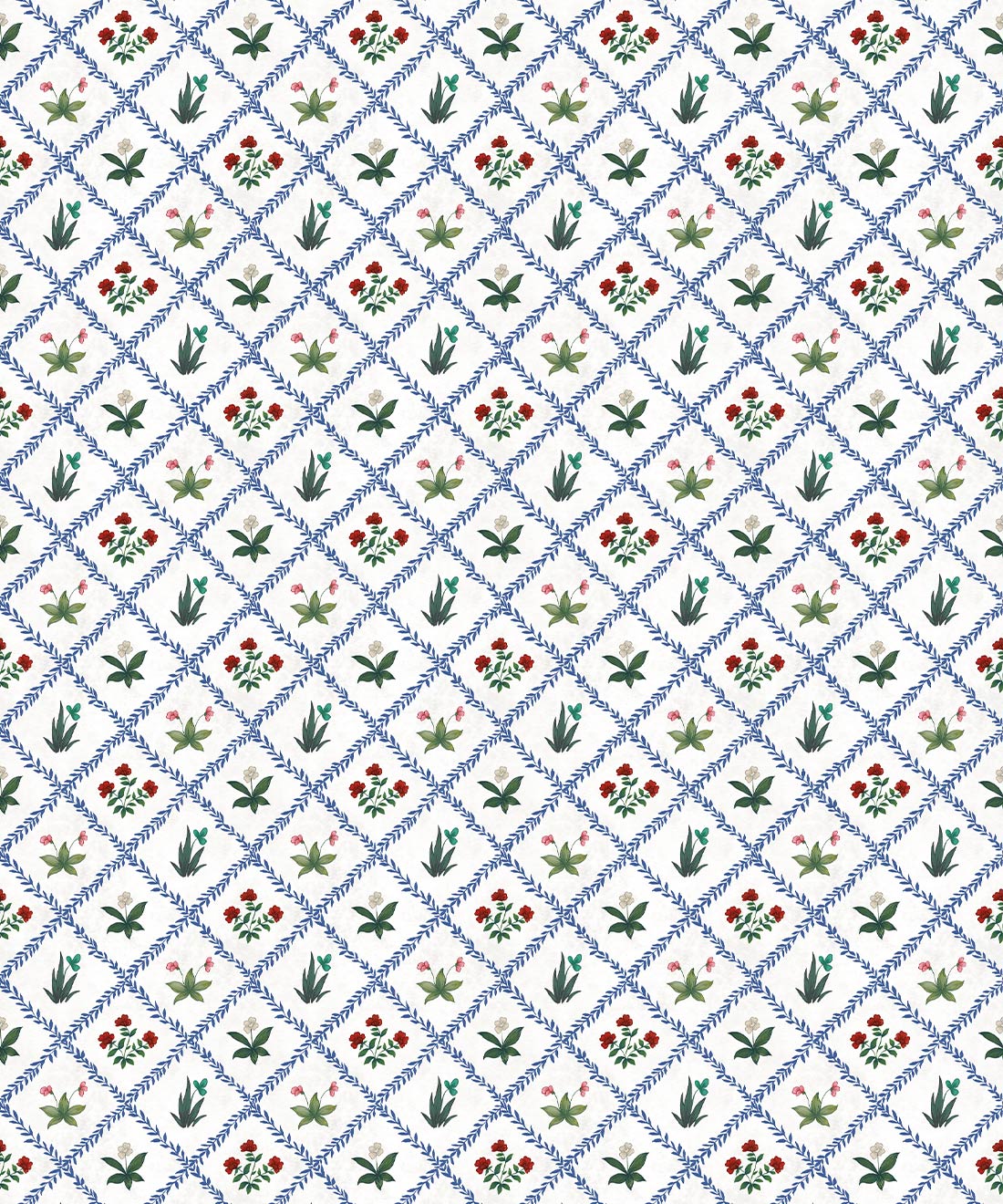 Floret Wallpaper • Milton & King Studio • Ruby • Swatch