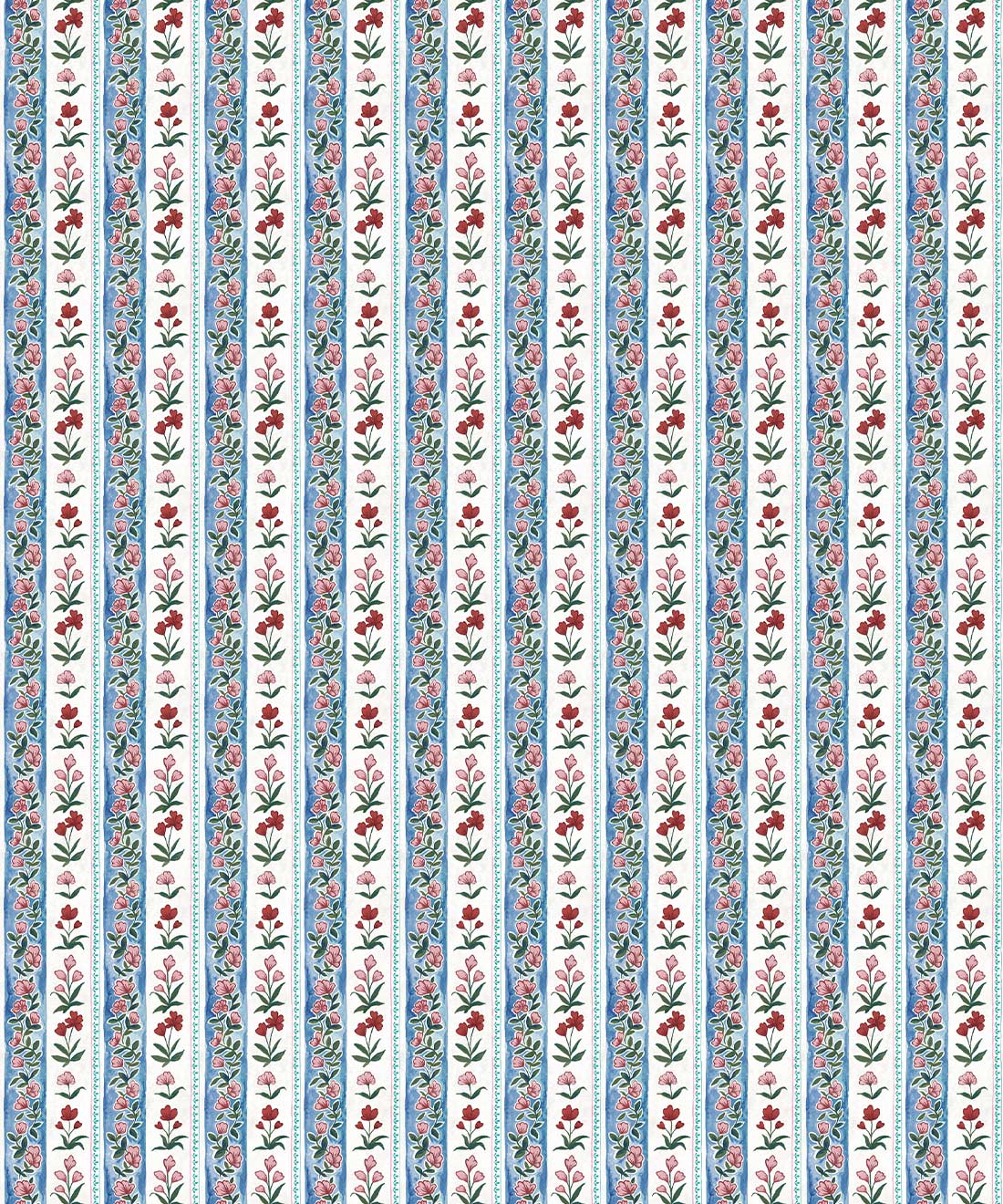 Garland Wallpaper • Milton & King Studio • Ruby • Swatch