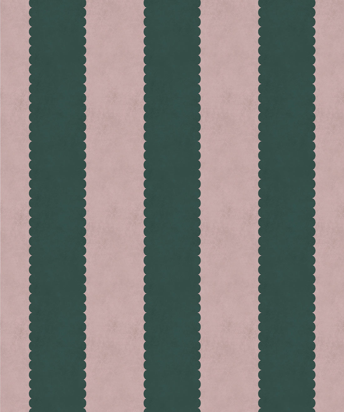 Scallop Stripe Wallpaper • Milton & King Studio • Ruby • Swatch