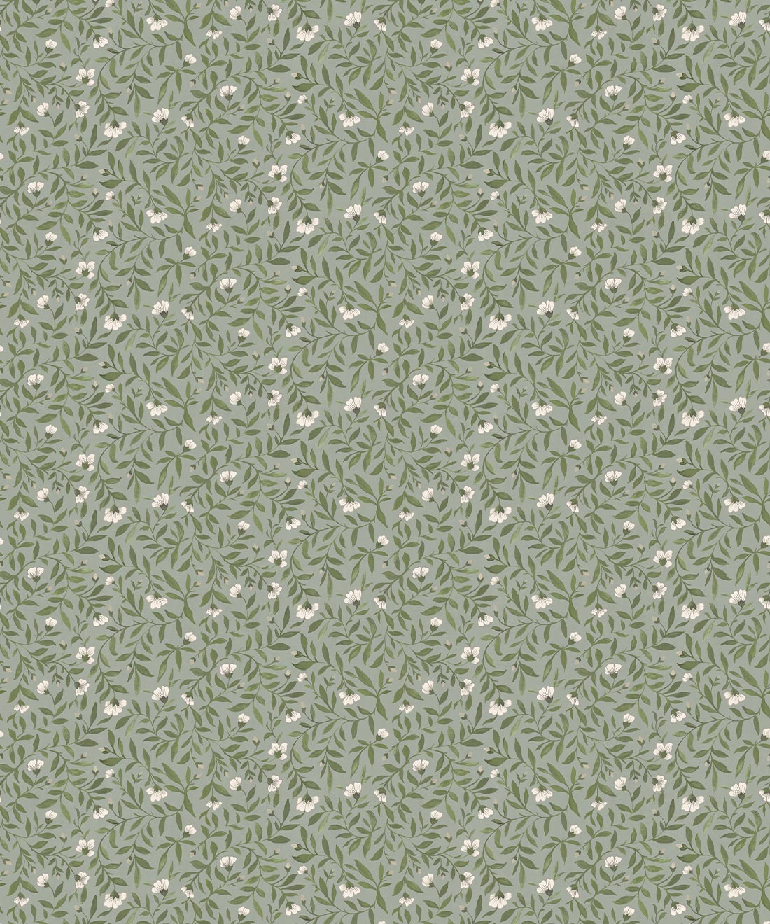 Wild Violet Wallpaper • Milton & King Studio • Duck Egg • Swatch