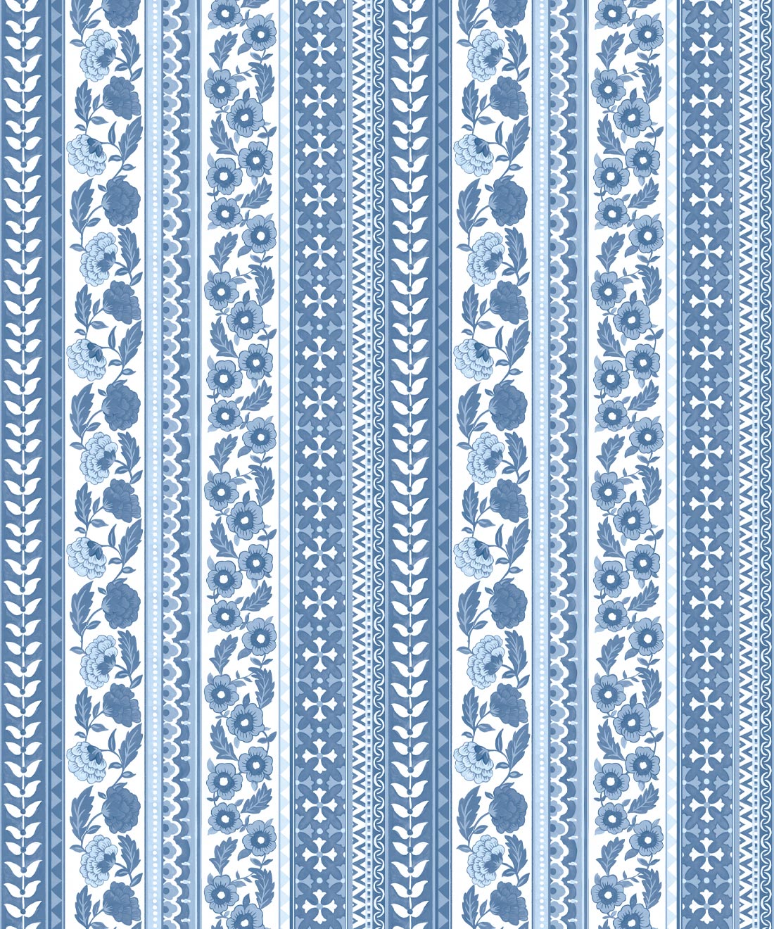 Ribbon Wallpaper • Milton & King Studio • Sapphire • Swatch