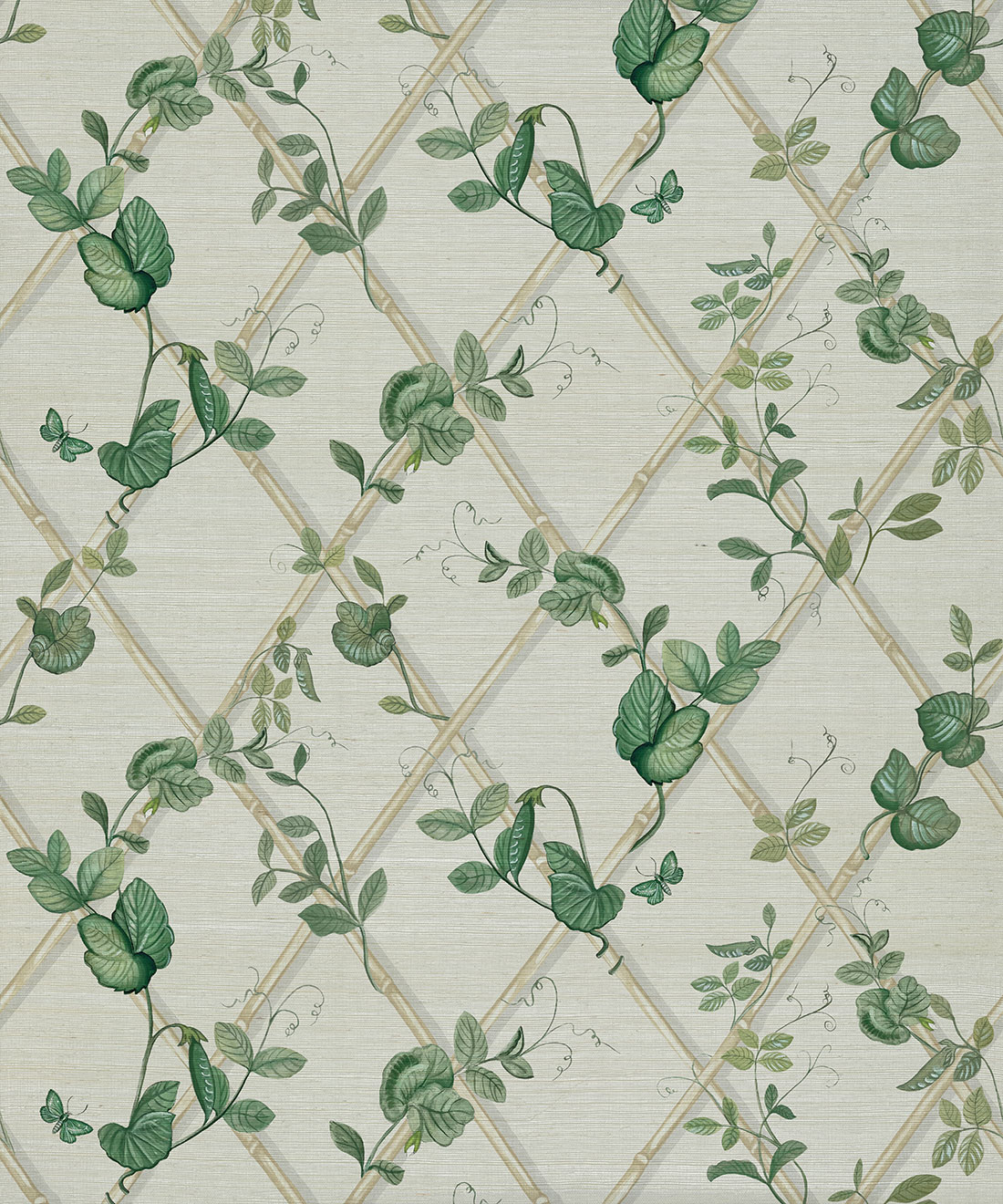 Petite Ivy Grasscloth Wallpaper • Maine House Interiors • Irish Linen & Cane • Swatch